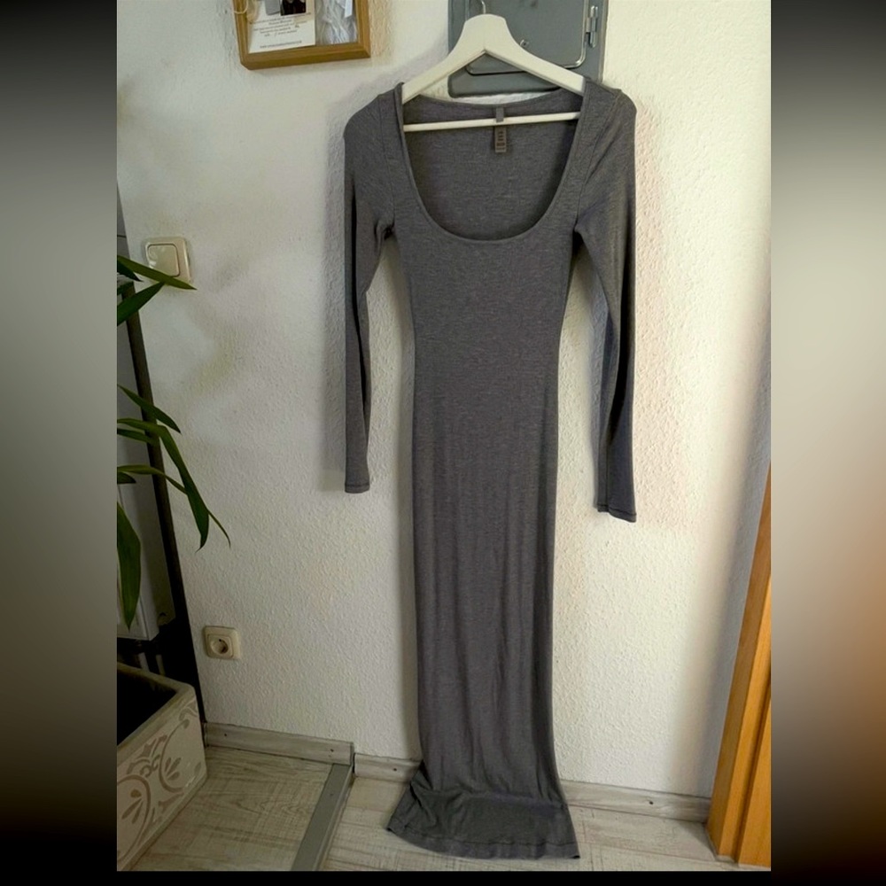 SOLD. Skims Grey long sleeve dress